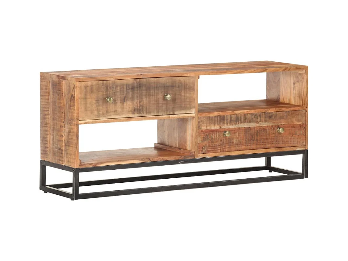 Garden Furniture -  Meuble TV 120x30x50 cm Bois d'acacia brut