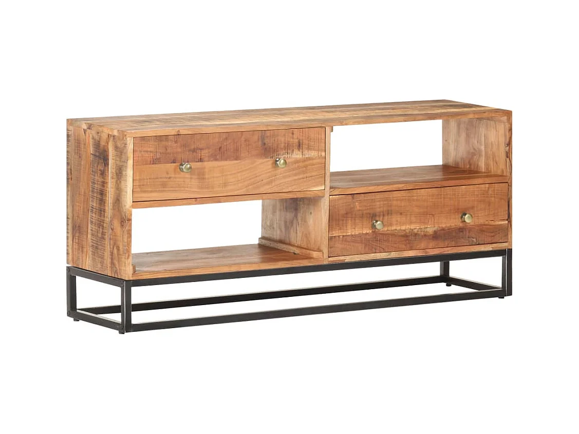 Garden Furniture -  Meuble TV 120x30x50 cm Bois d'acacia brut