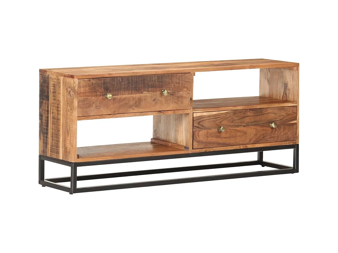 Garden Furniture -  Meuble TV 120x30x50 cm Bois d'acacia brut