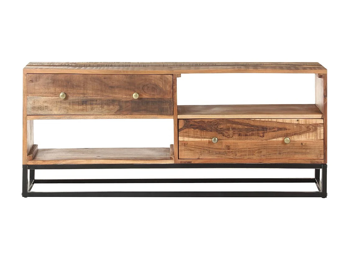 Garden Furniture -  Meuble TV 120x30x50 cm Bois d'acacia brut