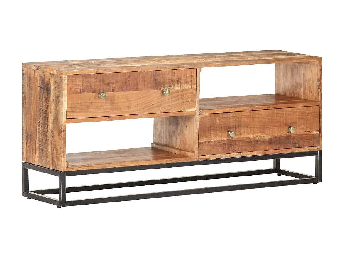 Garden Furniture -  Meuble TV 120x30x50 cm Bois d'acacia brut