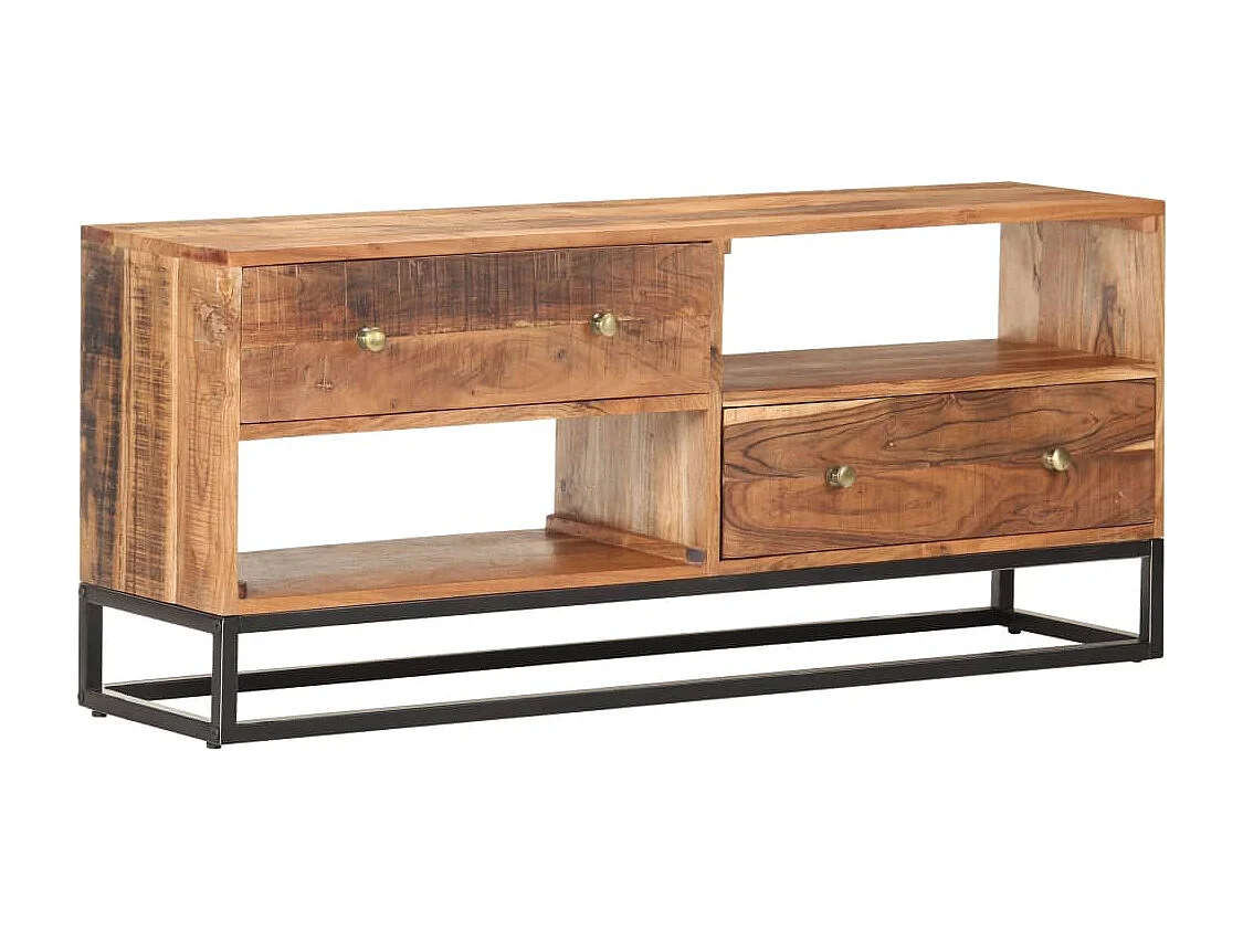 Garden Furniture -  Meuble TV 120x30x50 cm Bois d'acacia brut