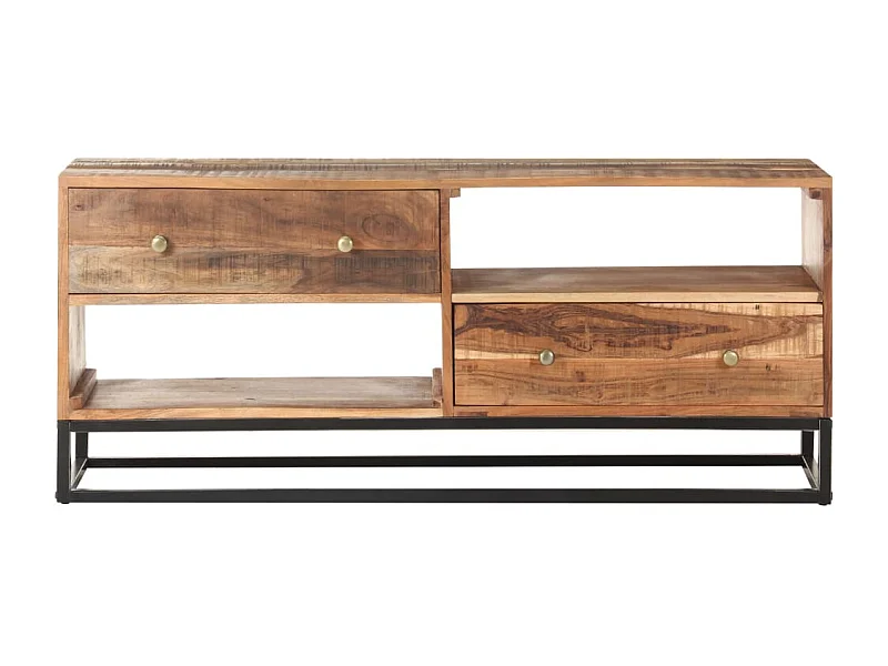 Garden Furniture -  Meuble TV 120x30x50 cm Bois d'acacia brut