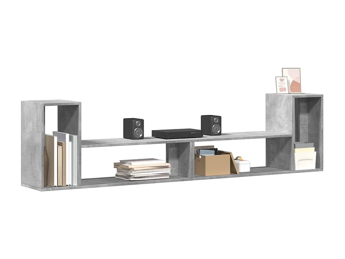 Dunmore  Meubles TV 2 pcs gris béton 100x30x50 cm bois d'ingénierie