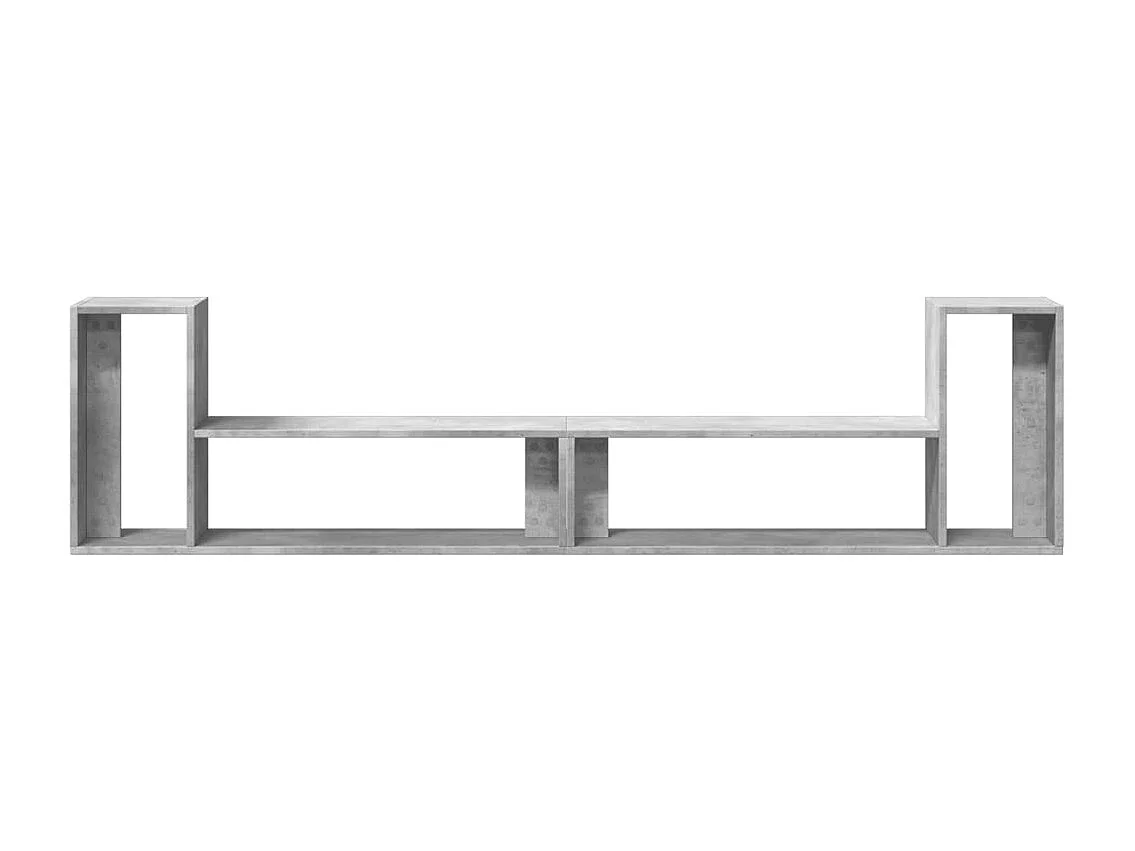 Dunmore  Meubles TV 2 pcs gris béton 100x30x50 cm bois d'ingénierie