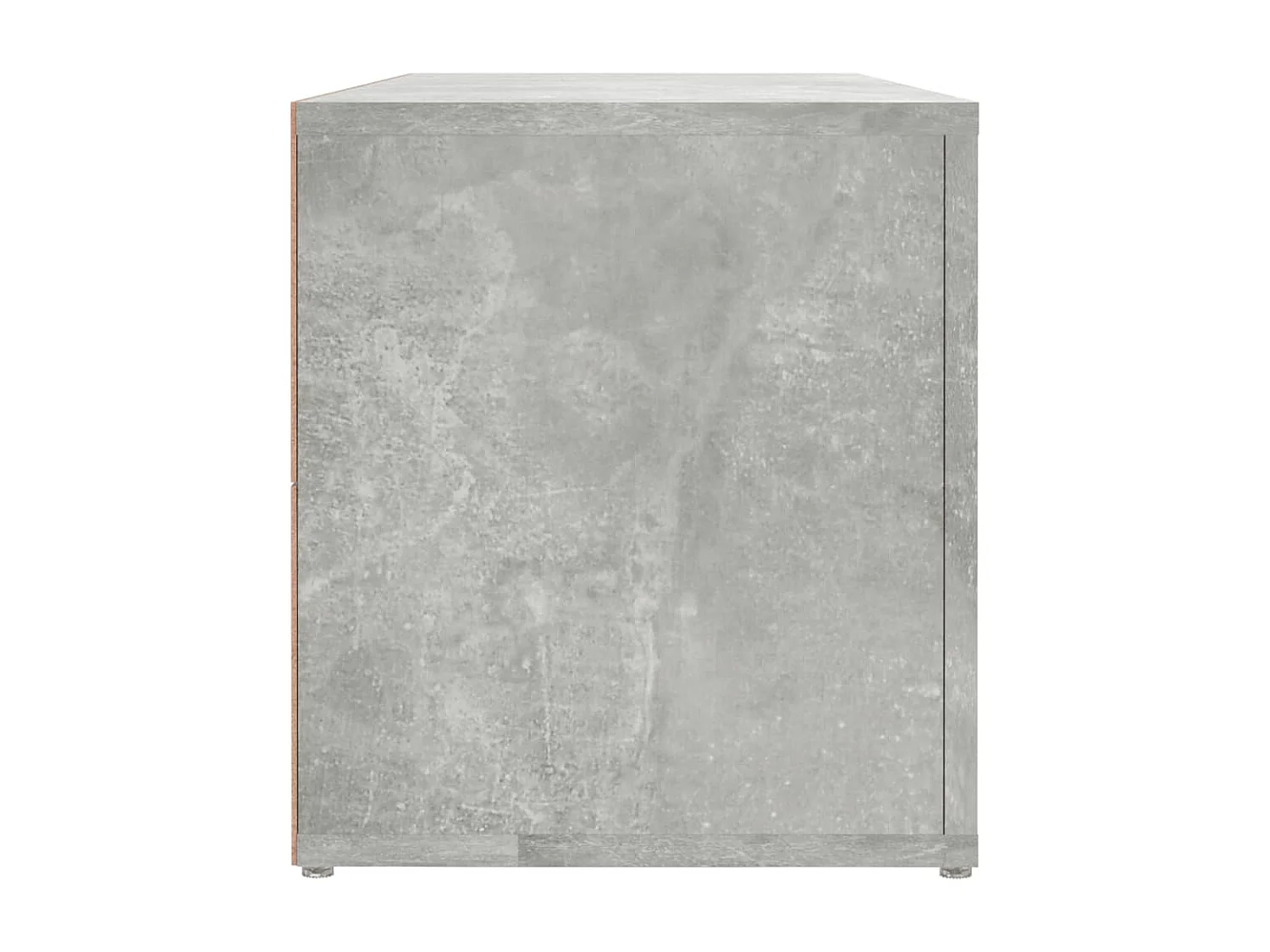 Hidran  Meuble TV Gris béton 100x31,5x35 cm Bois d'ingénierie