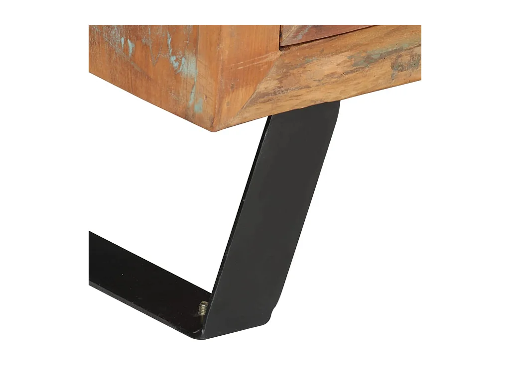 Jean-Paul-Alexis  Meuble TV 112x30x45 cm bois massif de récupération