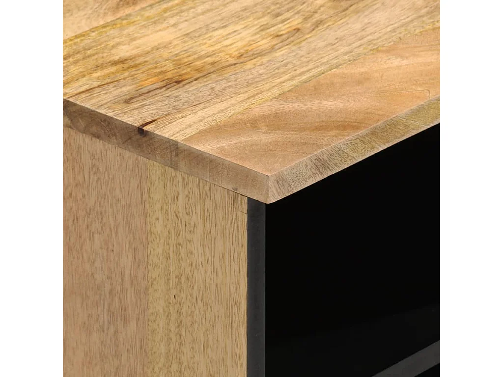 Serhat  Meuble TV 80x33x46 cm bois massif de manguier