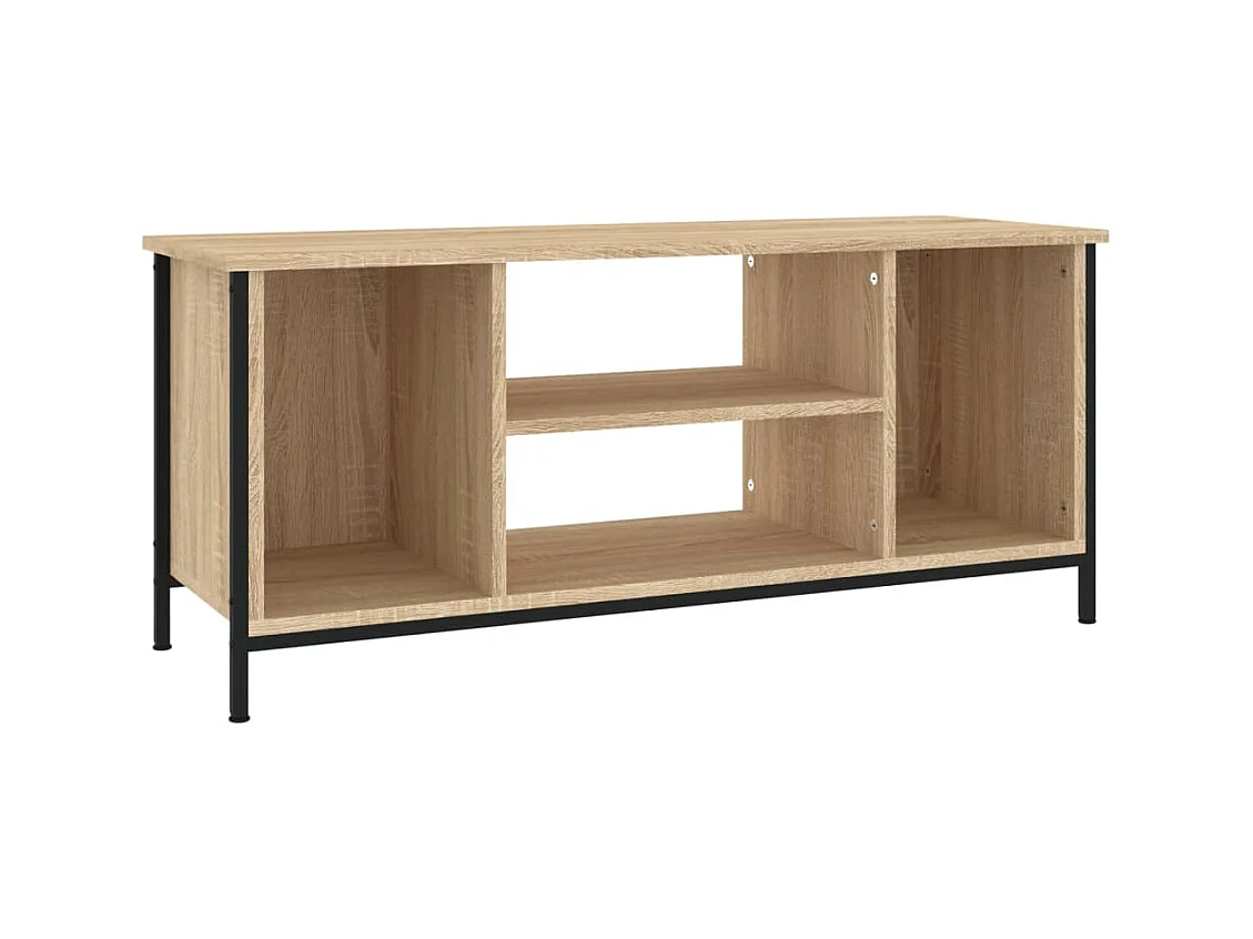 Ypel  Tv-meubel 102x35x45 cm bewerkt hout sonoma eikenkleurig