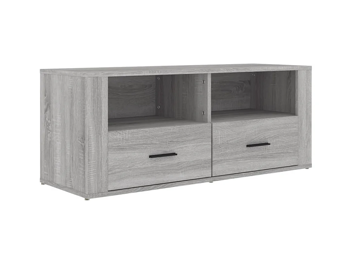 Monster  Meuble TV Sonoma gris 100x35x40 cm Bois d'ingénierie