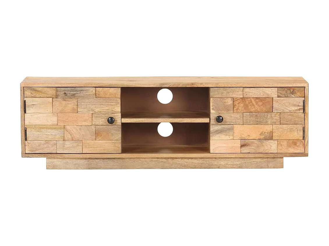Garden Furniture -  Tv-meubel 116x30x35 cm massief mangohout