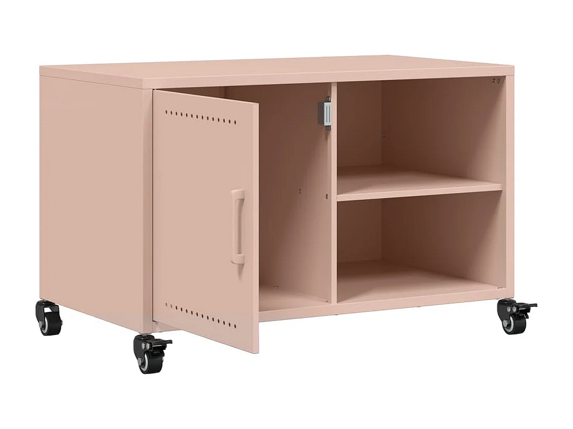 Ellijay  Meuble TV rose 68x39x43,5 cm acier