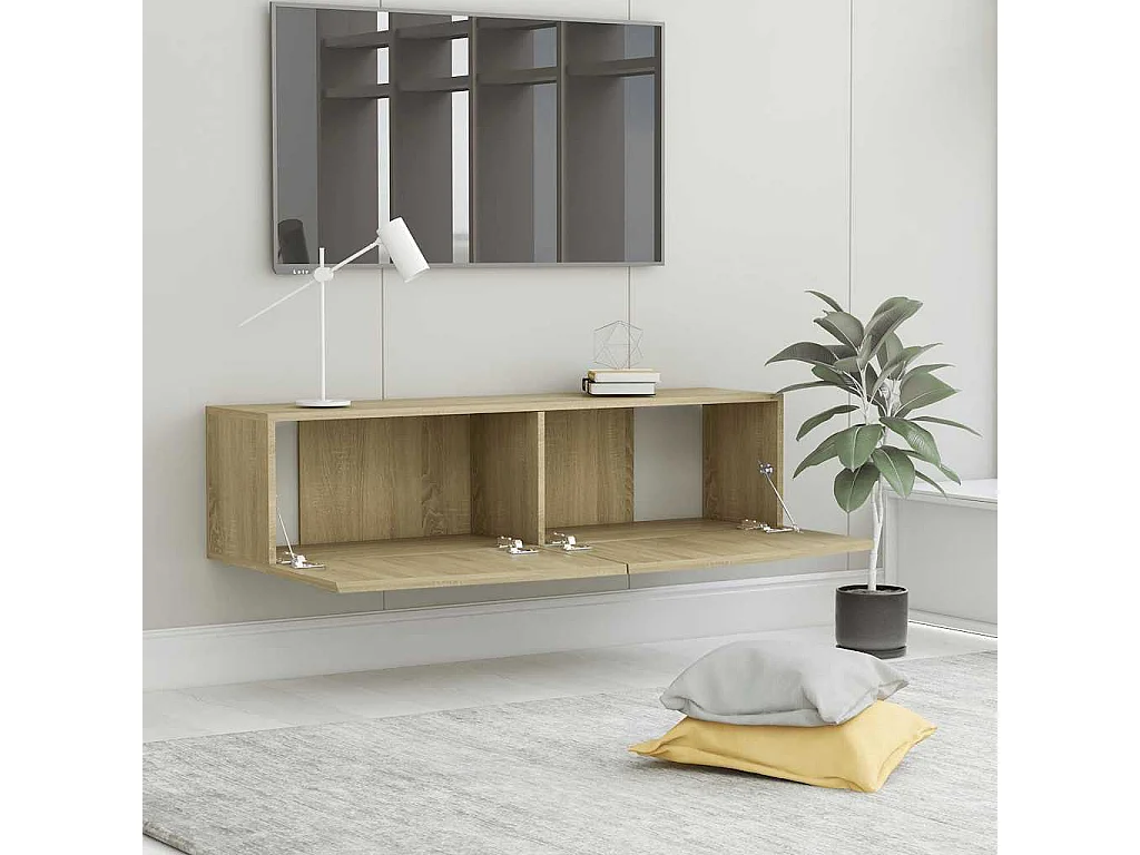 Mitchel  Tv-meubel 120x30x30 cm bewerkt hout sonoma eikenkleurig