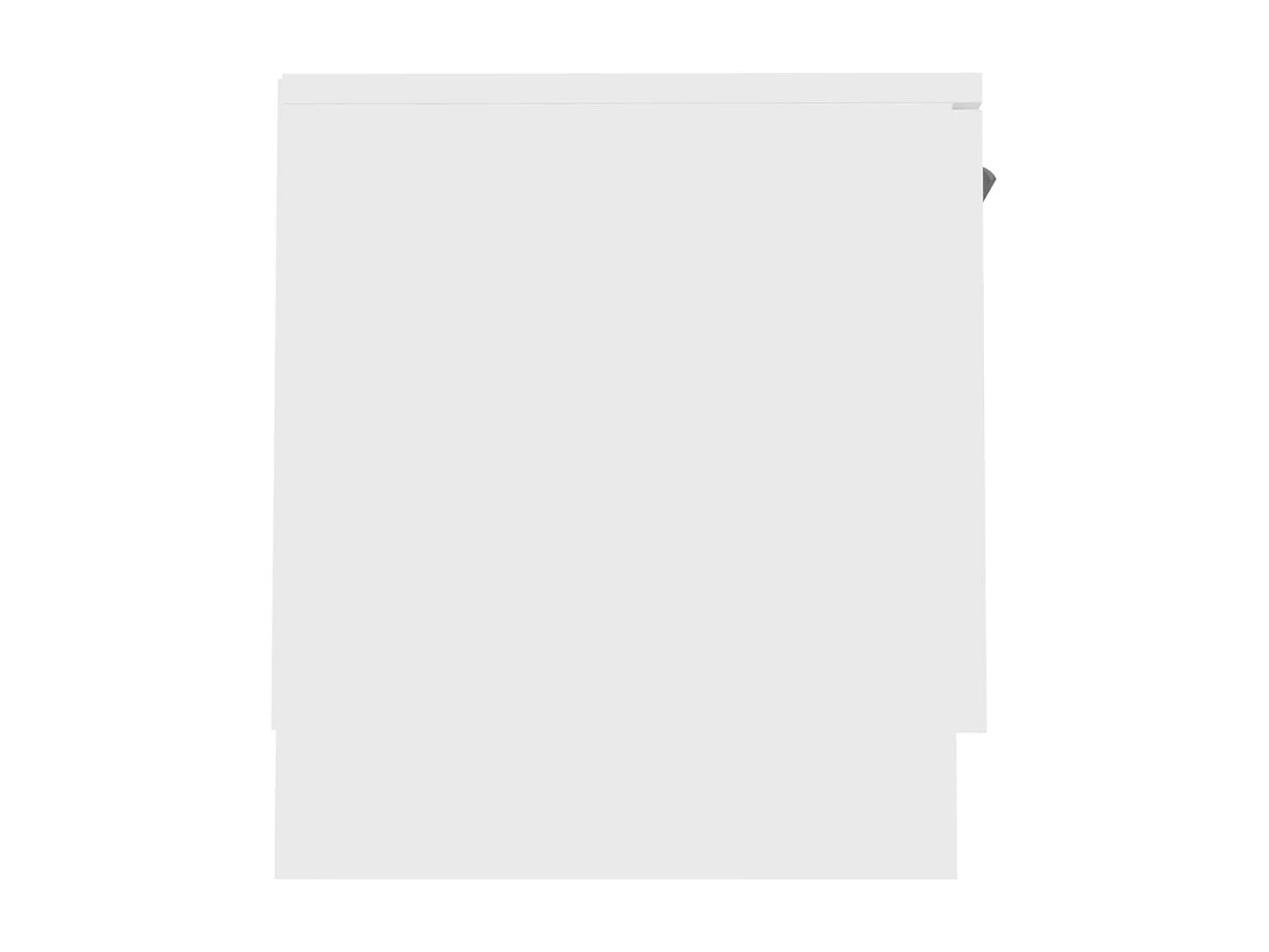 Waldor  Meuble TV Blanc 140x35x40 cm Bois d'ingénierie