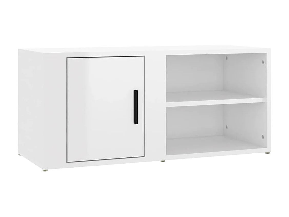 Arnaldo  Meubles TV 2 pcs Blanc brillant 80x31,5x36 cm Bois d'ingénierie