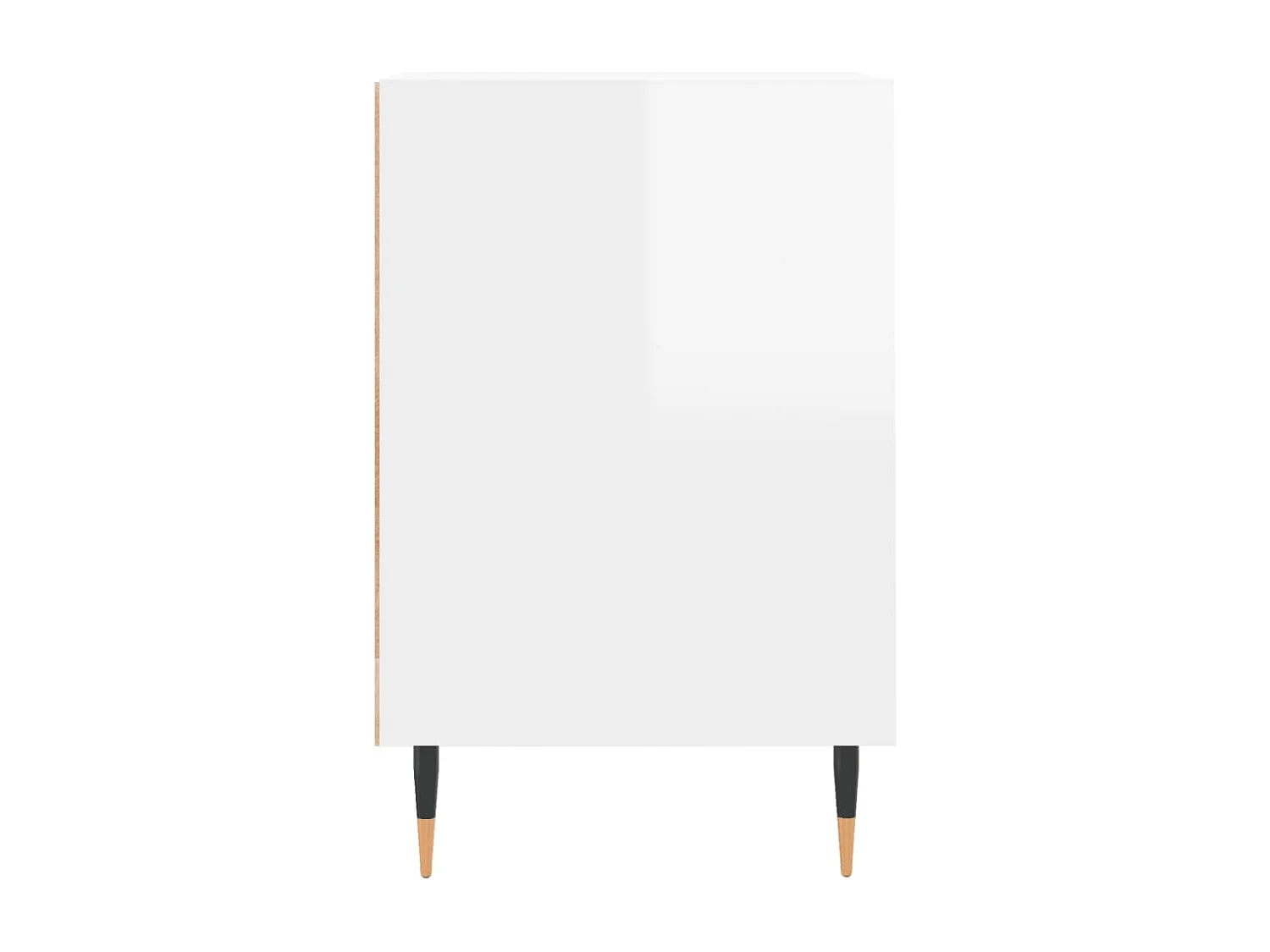 Nyrena  Meuble TV Blanc brillant 100x35x55 cm Bois d'ingénierie