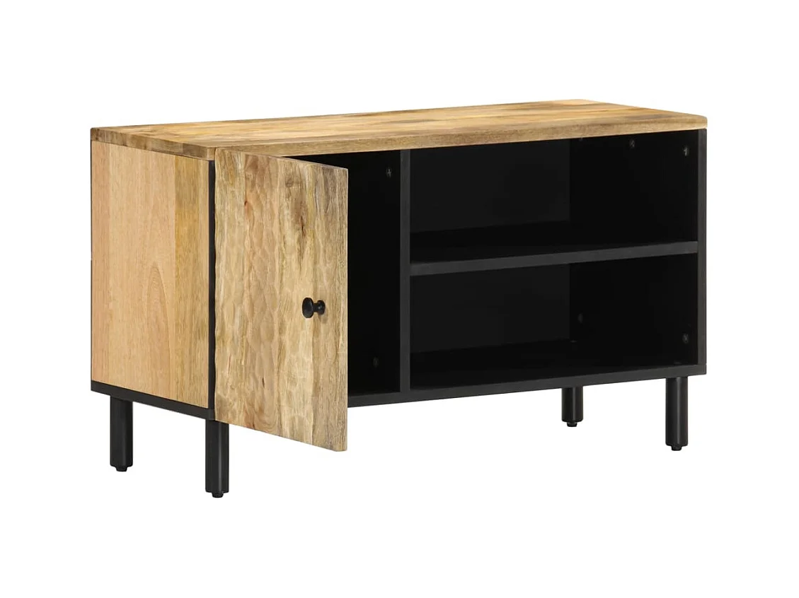 Mjolen  Mueble de TV madera maciza de mango 80x31x46 cm
