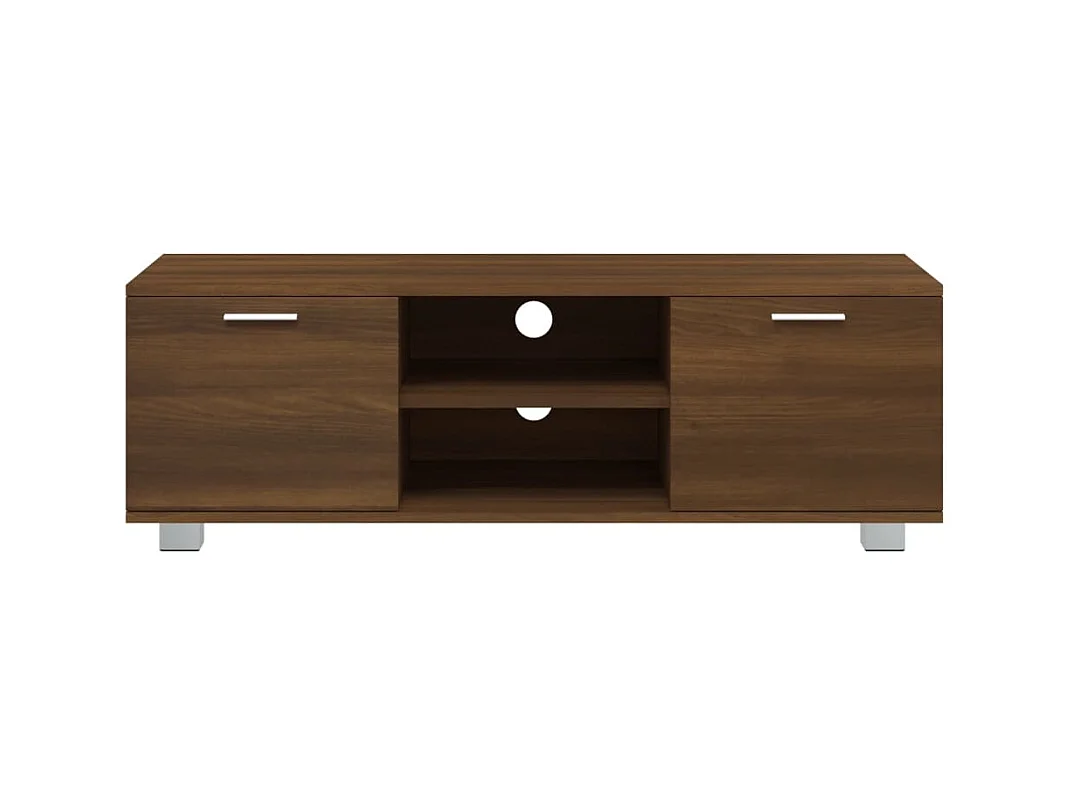 Stuarts Draft  Meuble TV Chêne marron 120x40,5x35 cm Bois d'ingénierie
