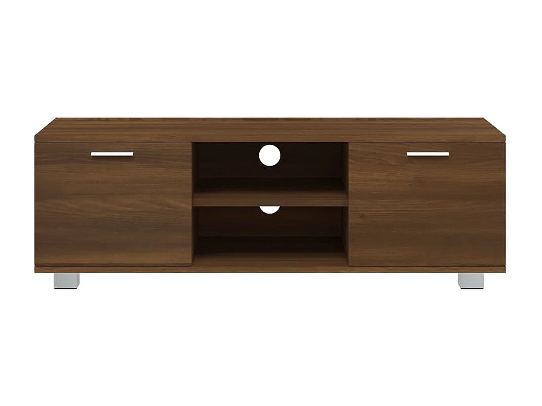 Stuarts Draft  Meuble TV Chêne marron 120x40,5x35 cm Bois d'ingénierie