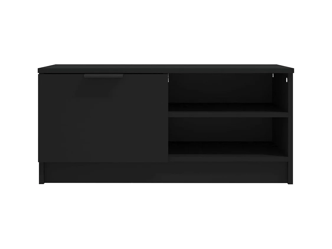 Bryvra  Meubles TV 2 pcs Noir 80x35x36,5 cm Bois d'ingénierie