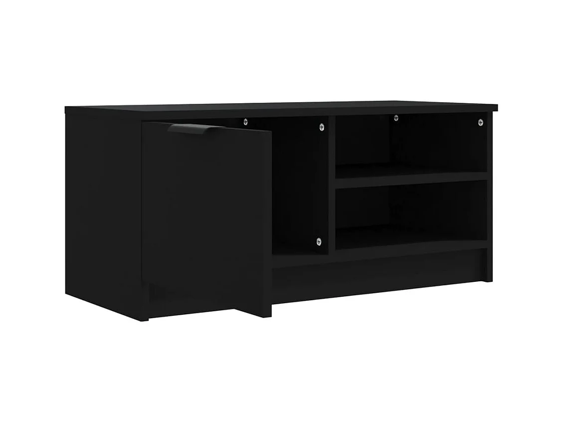 Bryvra  Meubles TV 2 pcs Noir 80x35x36,5 cm Bois d'ingénierie