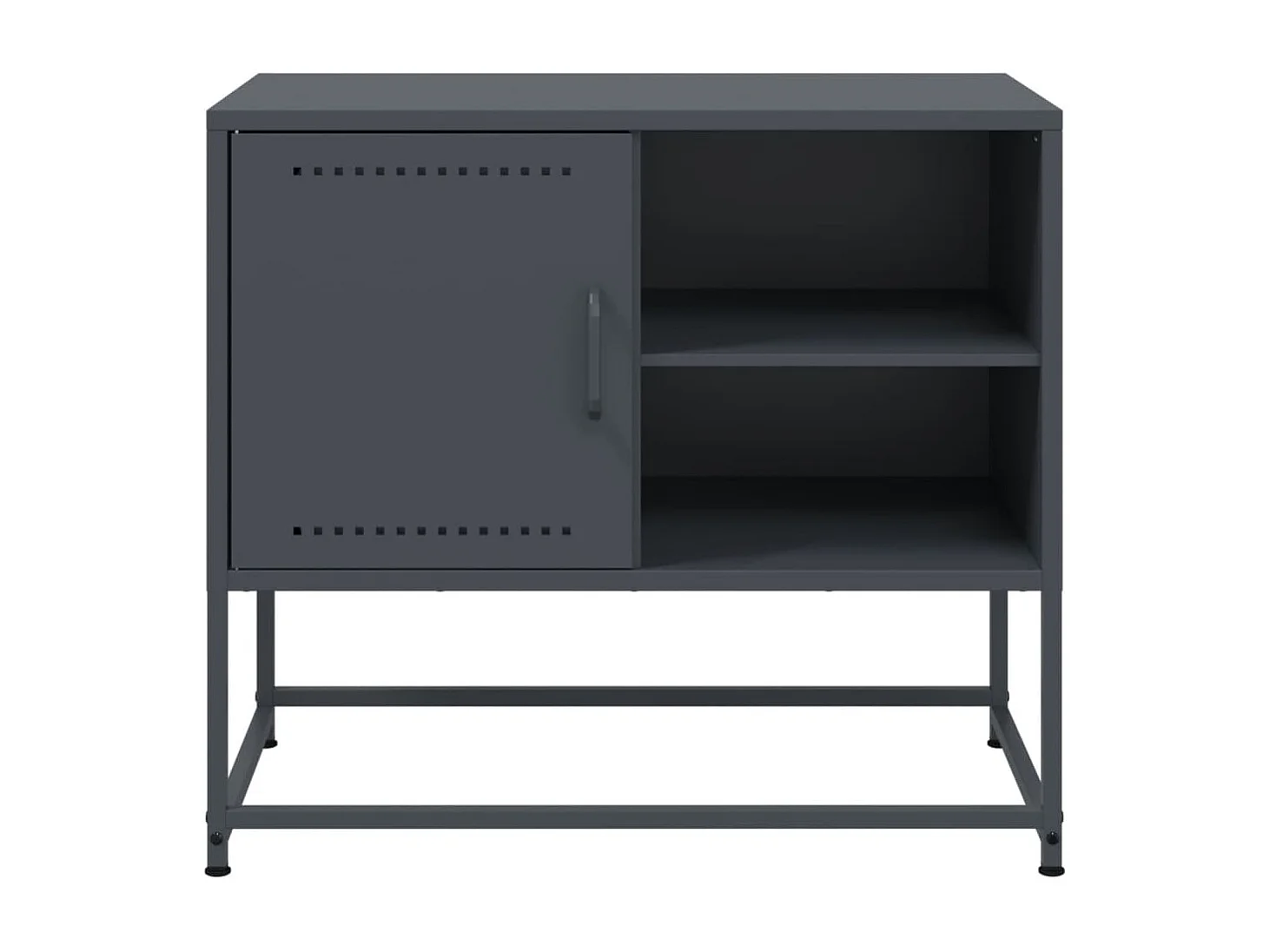 Lysri  Meuble TV rose 100,5x39x60,5 cm acier