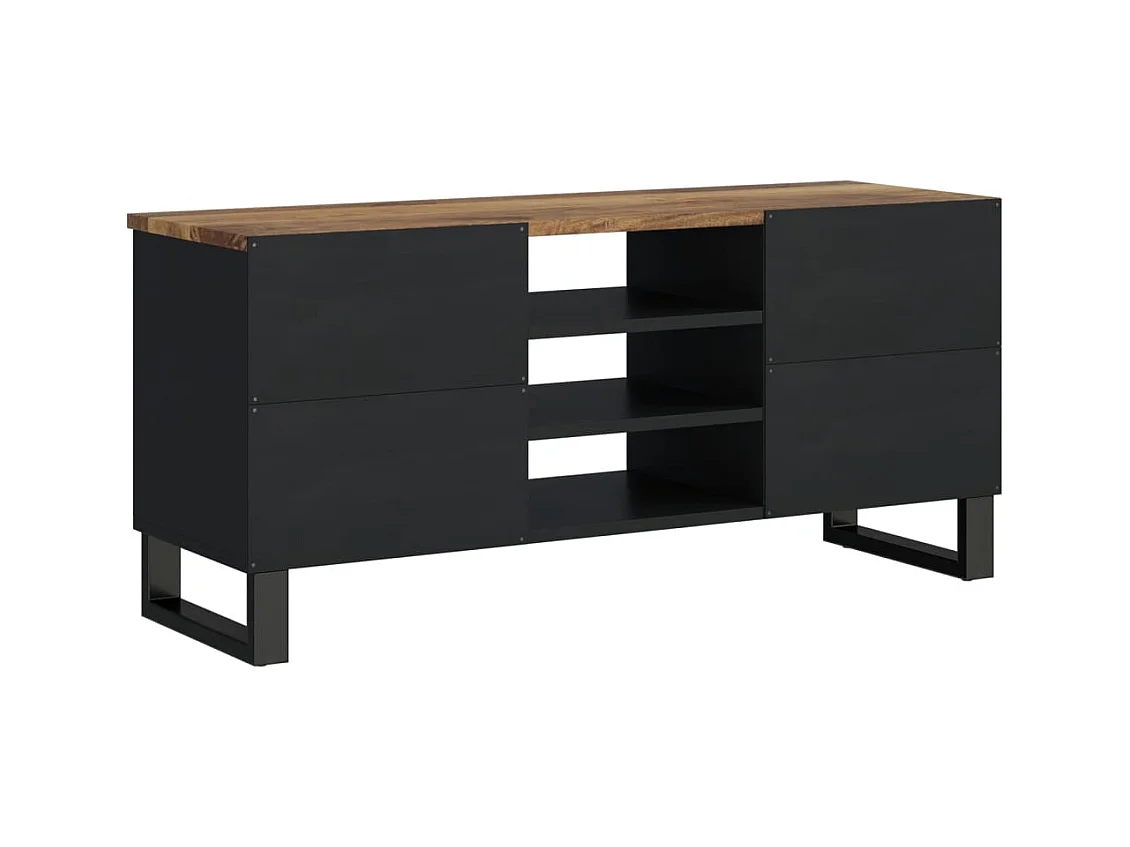 Chambersburg  Meuble TV 100x33x46 cm bois de manguier et d'ingénierie