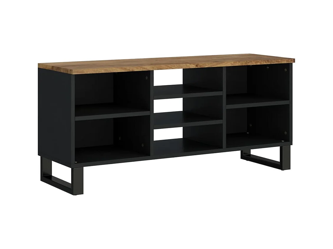 Chambersburg  Meuble TV 100x33x46 cm bois de manguier et d'ingénierie