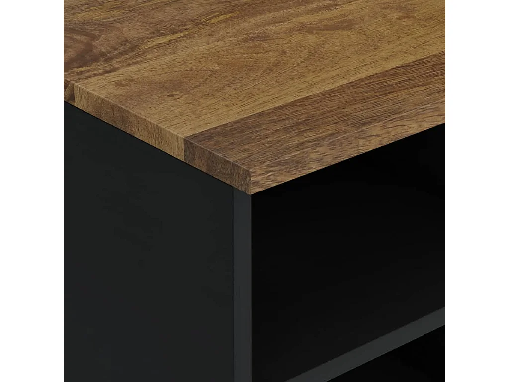 Chambersburg  Meuble TV 100x33x46 cm bois de manguier et d'ingénierie