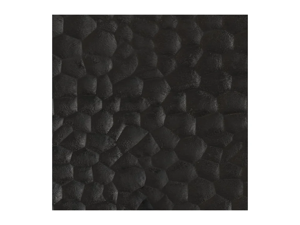 Serhat  Tv-meubel 80x33x46 cm massief mangohout zwart