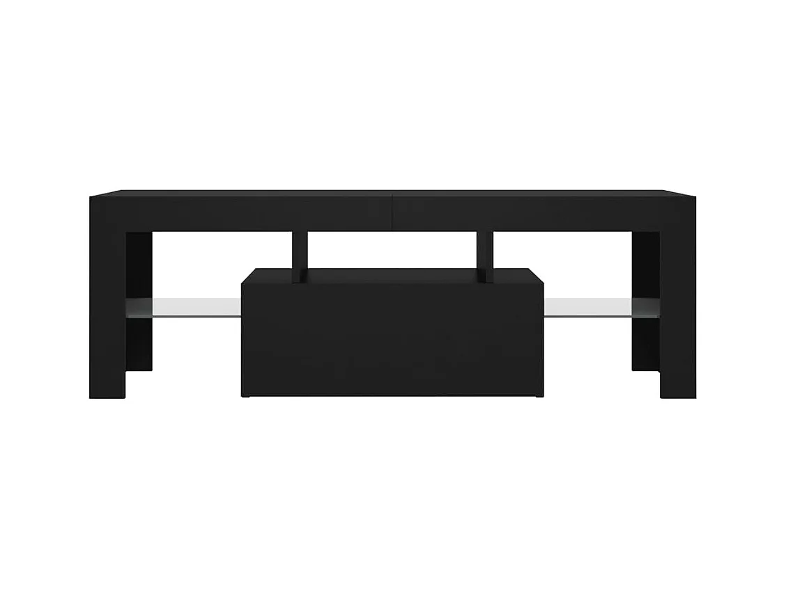 Aiden  Meuble TV avec lumières LED noir 120x35x40 cm