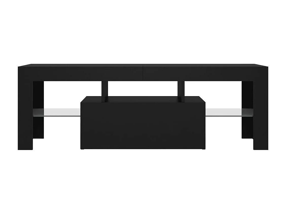 Aiden  Meuble TV avec lumières LED noir 120x35x40 cm