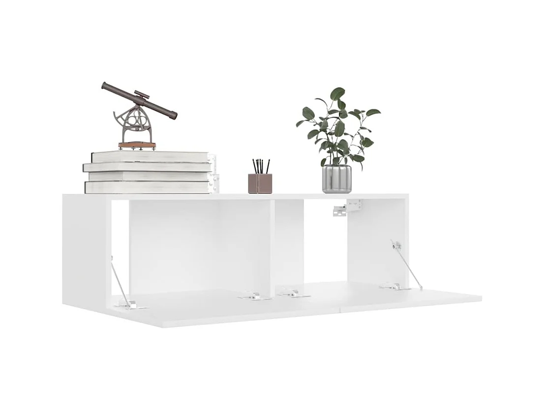 Sultan  Meubles TV 4 pcs Blanc 100x30x30 cm Bois d'ingénierie