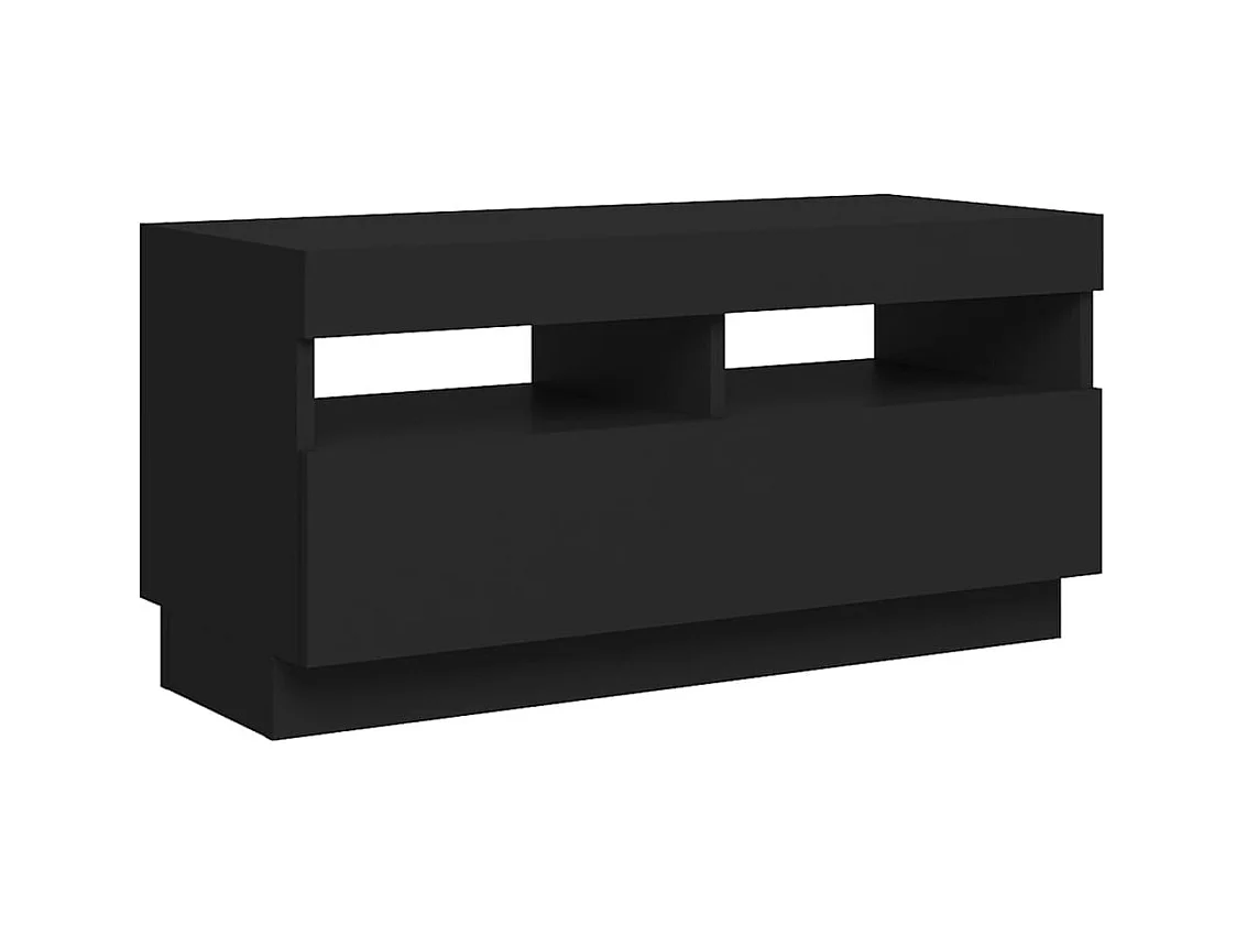 Roelant  Tv-meubel met LED-verlichting 80x35x40 cm zwart