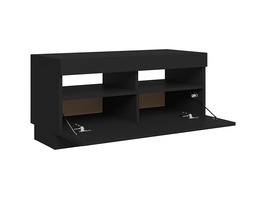 Roelant  Tv-meubel met LED-verlichting 80x35x40 cm zwart
