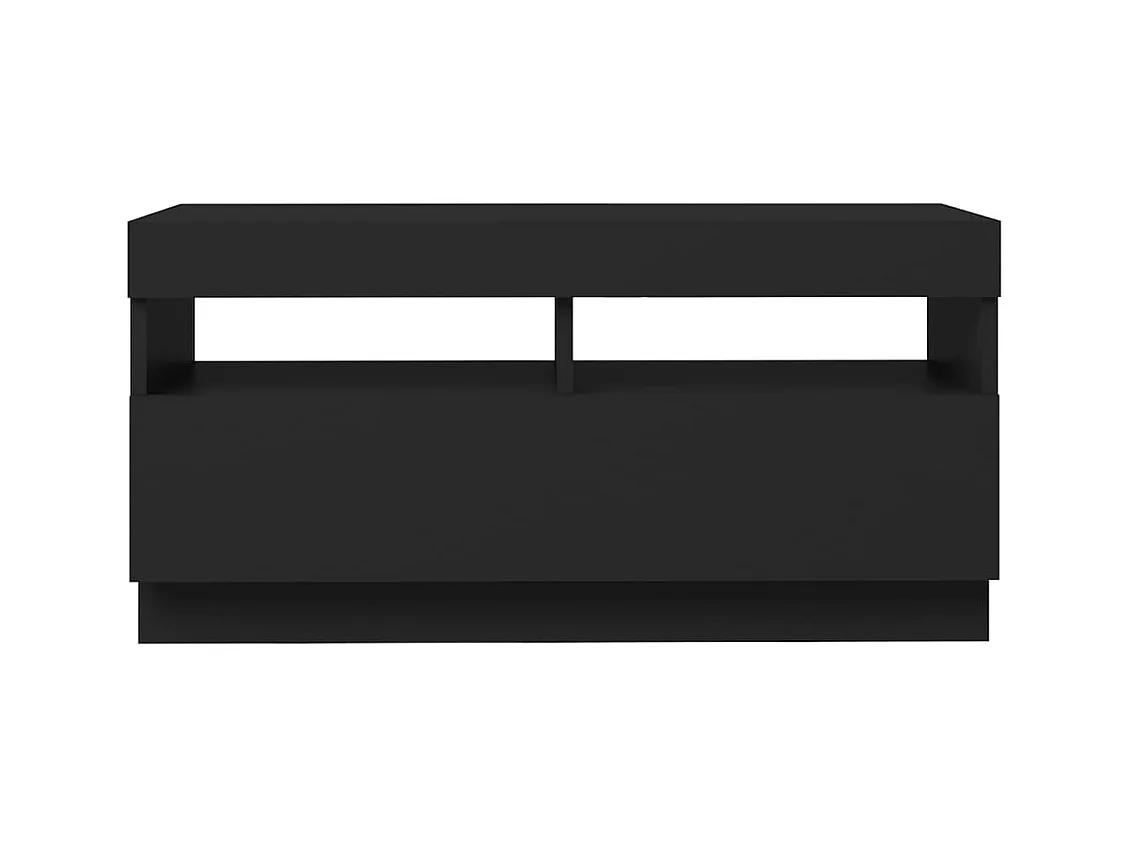 Roelant  Tv-meubel met LED-verlichting 80x35x40 cm zwart
