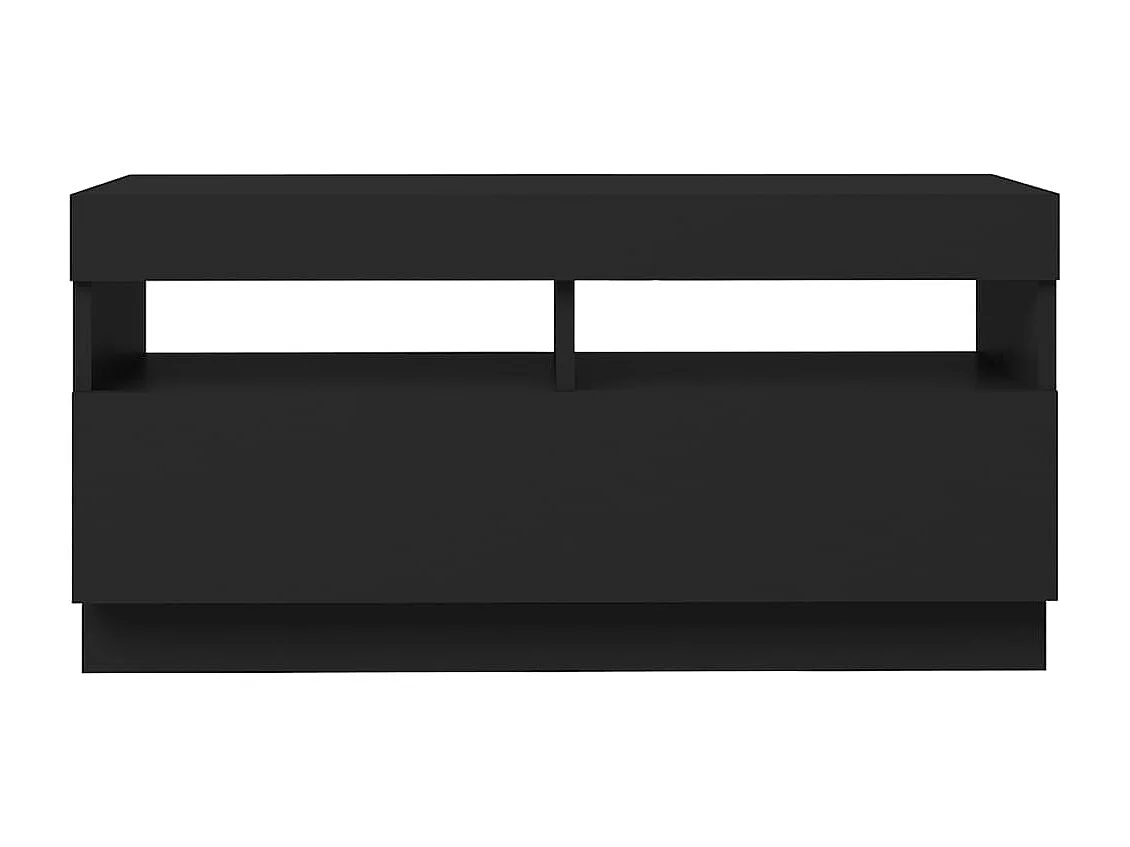 Roelant  Tv-meubel met LED-verlichting 80x35x40 cm zwart