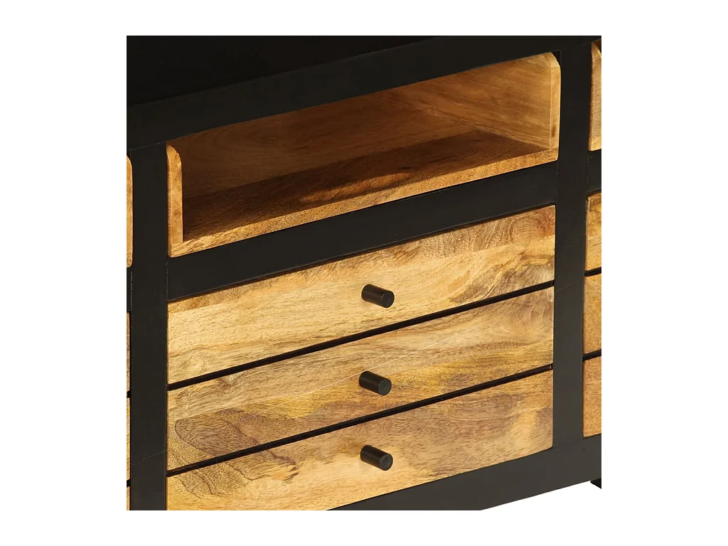 Garden Furniture -  Meuble TV Bois de manguier massif 120x30x50 cm