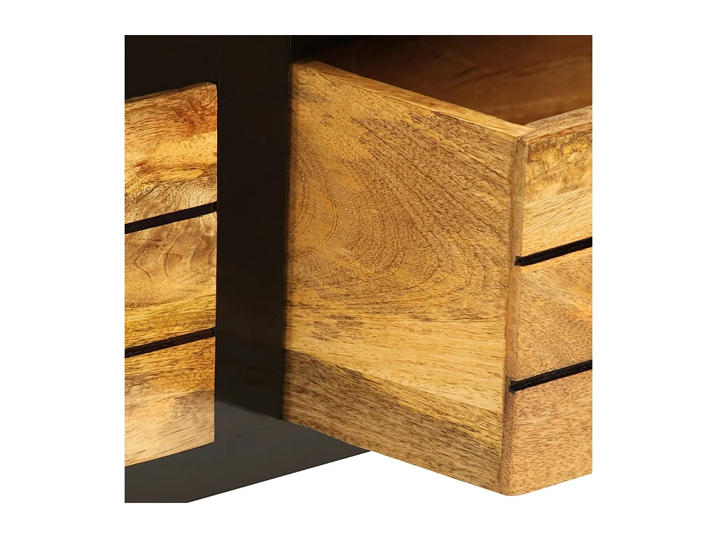 Garden Furniture -  Meuble TV Bois de manguier massif 120x30x50 cm