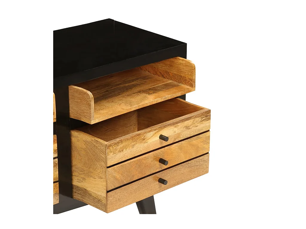 Garden Furniture -  Mueble para TV de madera maciza de mango 120x30x50 cm