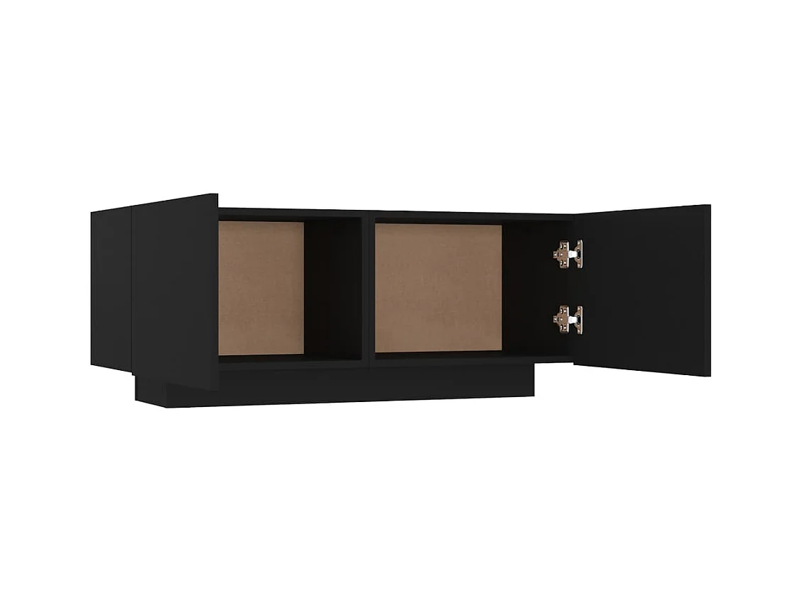 Westwego  Meuble TV Noir 100x35x40 cm Aggloméré