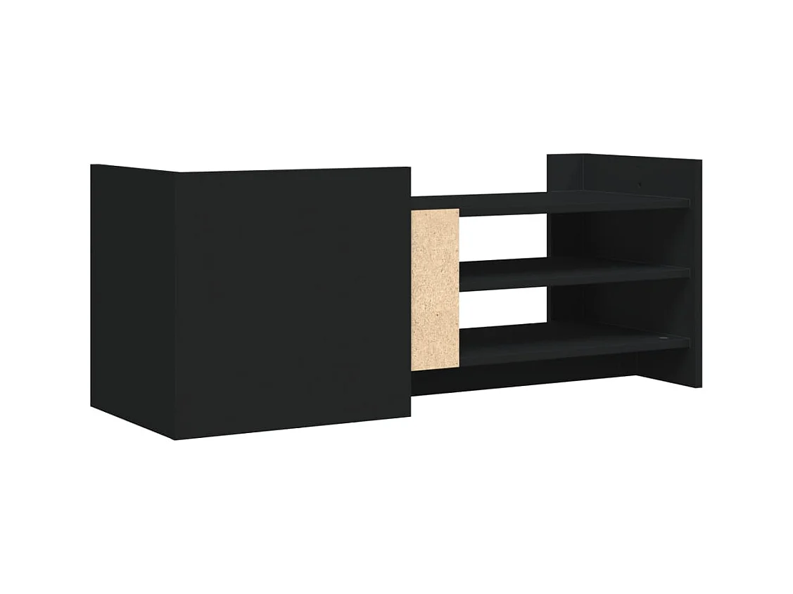 Nando  Tv-meubel 100x35x40 cm bewerkt hout zwart