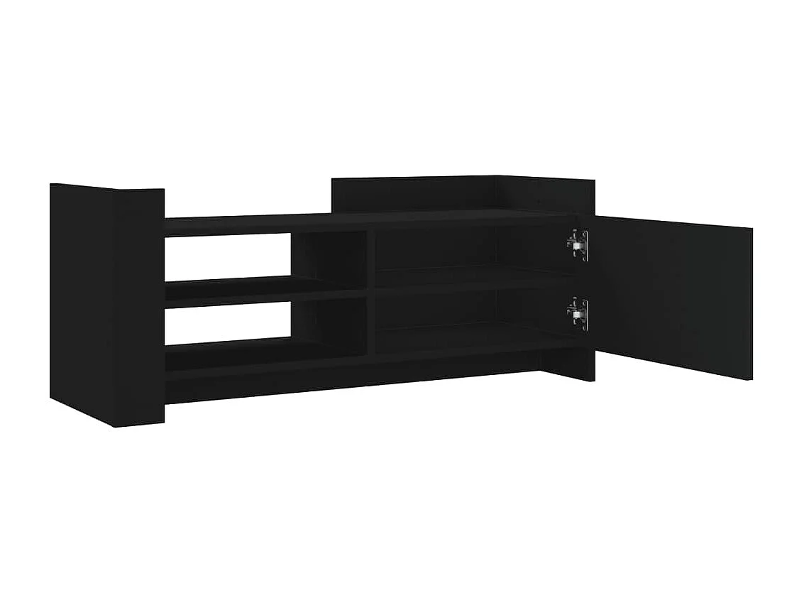 Nando  Meuble TV Noir 100x35x40 cm Bois d'ingénierie