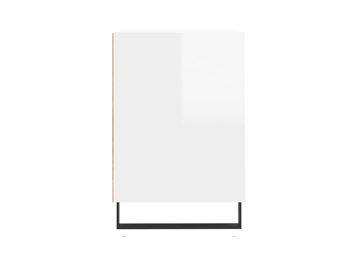 Pelkosenniemi  Meuble TV Blanc brillant 100x35x55 cm Bois d'ingénierie