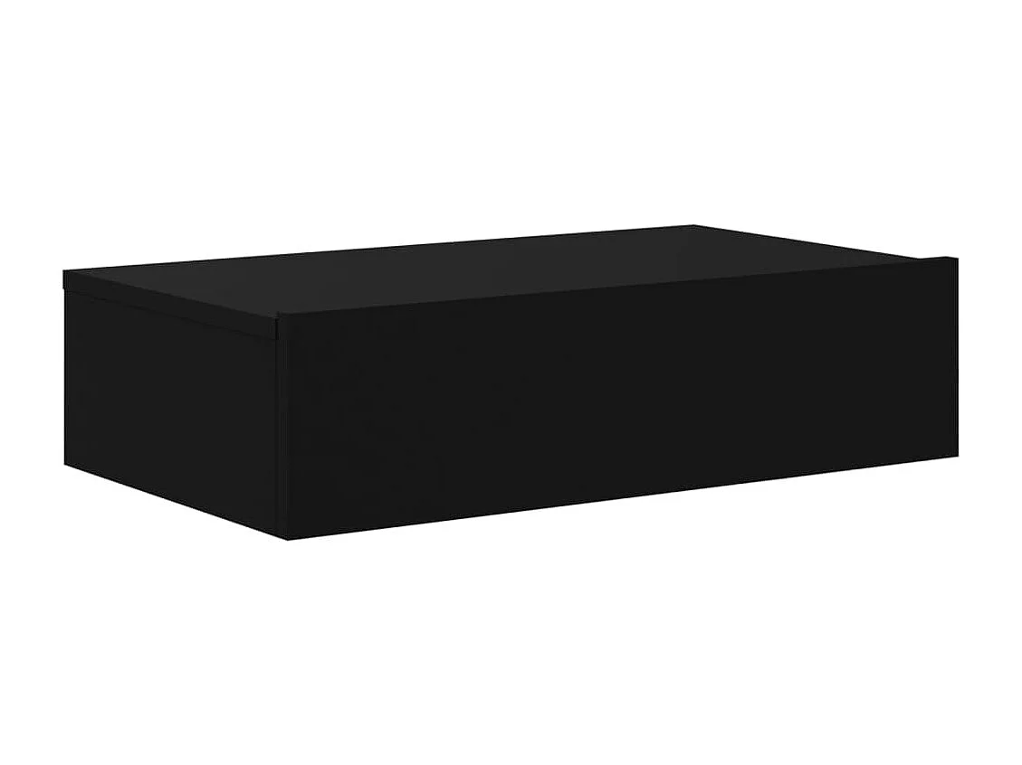 Felizia  Meuble TV avec éclairage LED noir 60x35x15,5 cm
