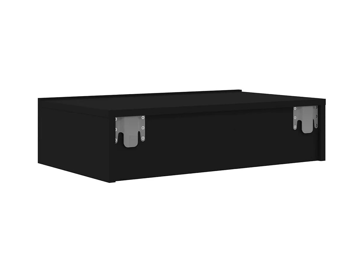 Felizia  Meuble TV avec éclairage LED noir 60x35x15,5 cm