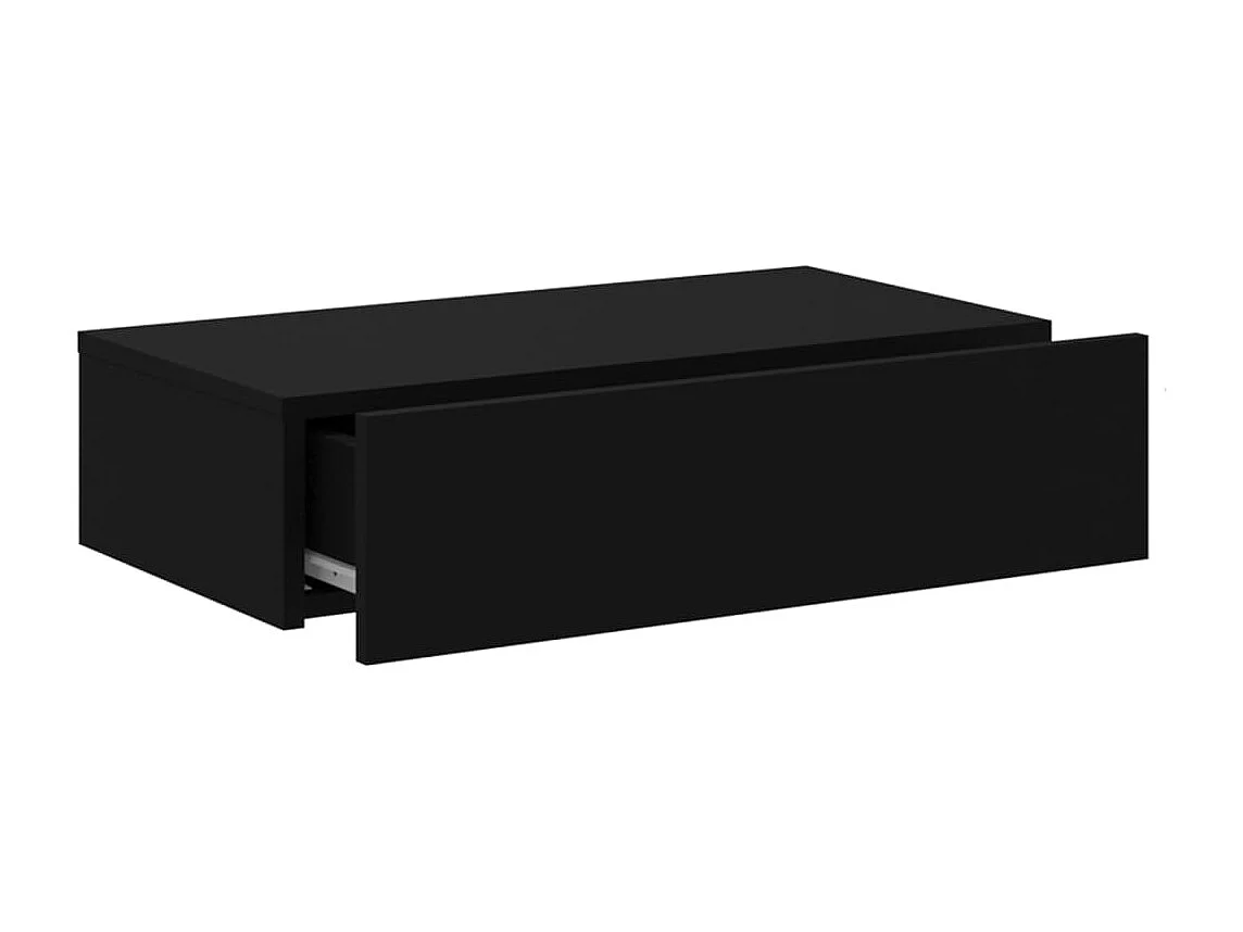 Felizia  Meuble TV avec éclairage LED noir 60x35x15,5 cm