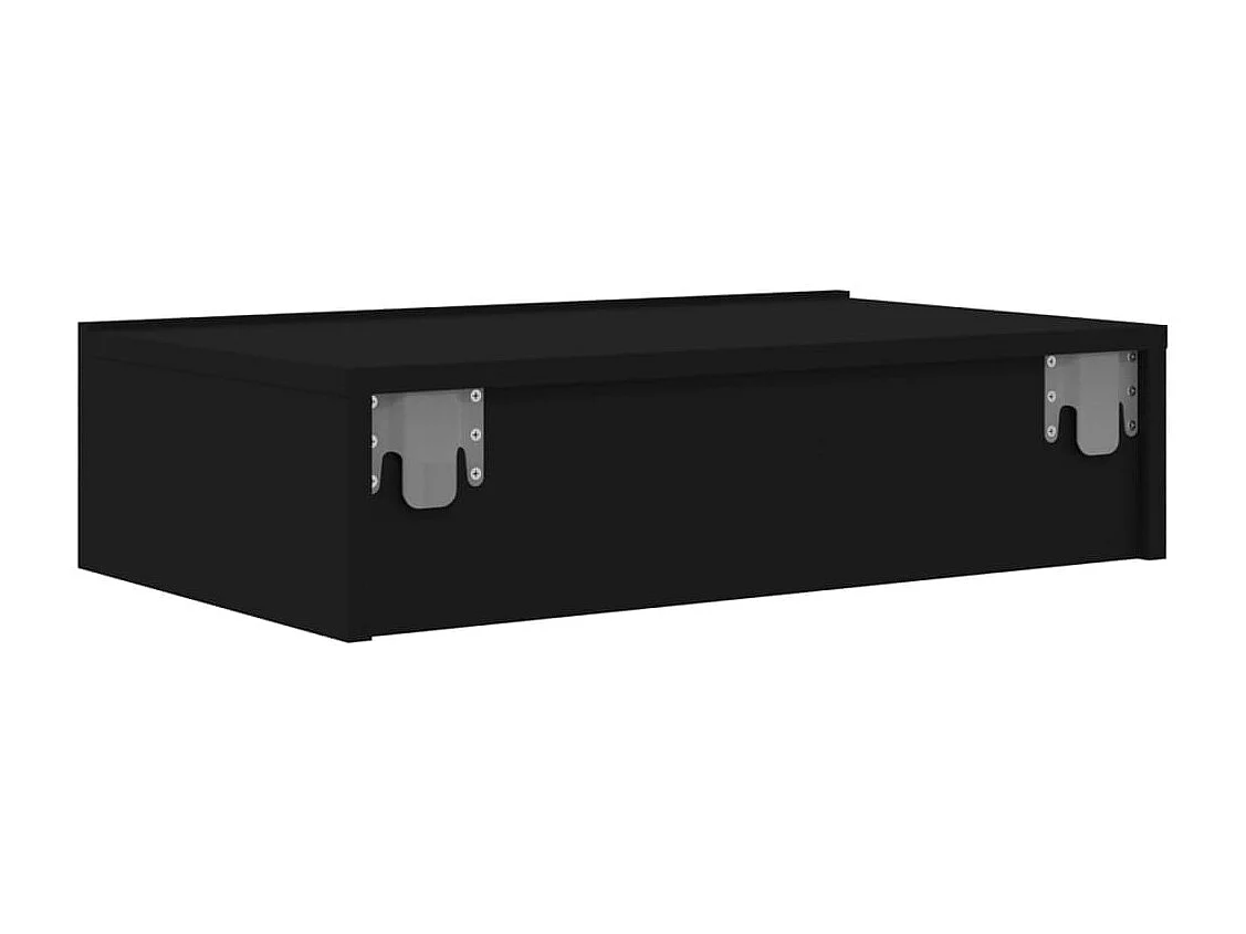 Felizia  Meuble TV avec éclairage LED noir 60x35x15,5 cm