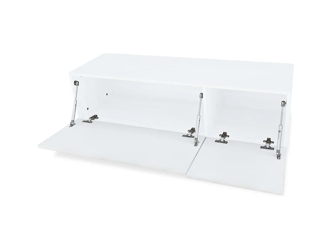 Nyldir  Meubles TV 2 pcs bois d’ingénierie 120x40x34 cm Blanc brillant