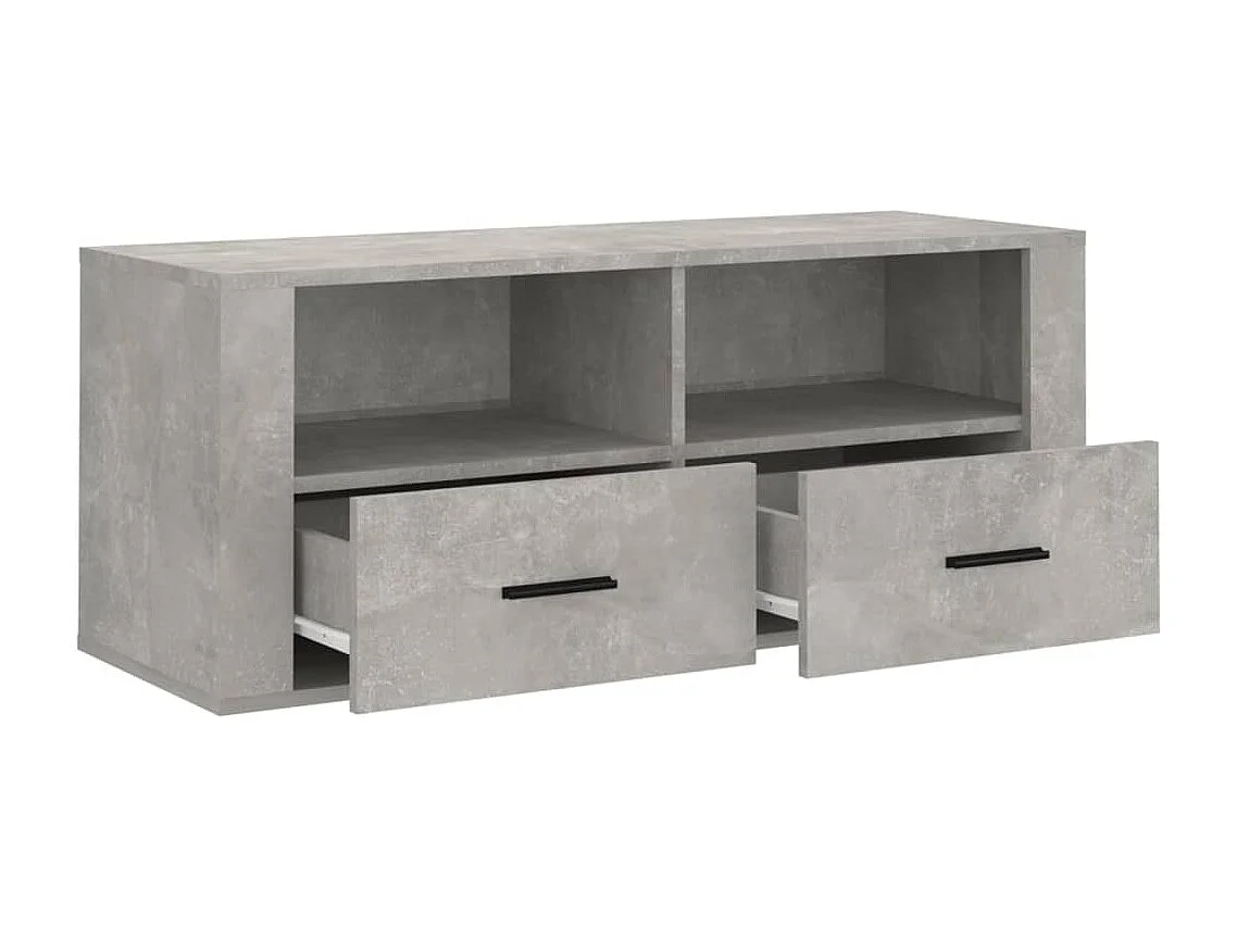 Monster  Mueble para TV contrachapada gris hormigón 100x35x40 cm